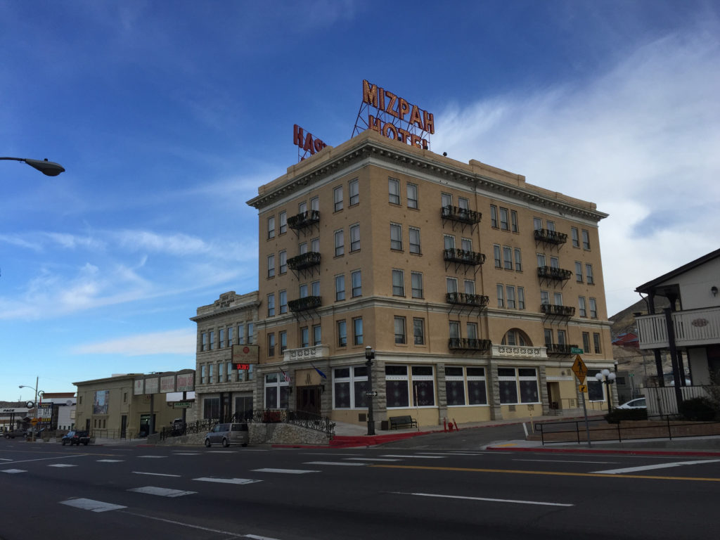 Tonopah, Nevada, Mizpah Hotel, ghost towns, historic hotels, accommodations