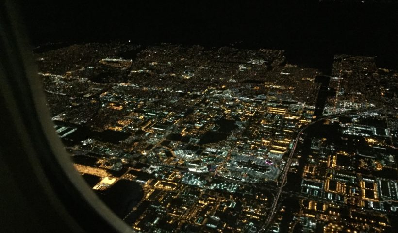 View of Los Angeles from plane, Flying, City View, Those Someday Goals