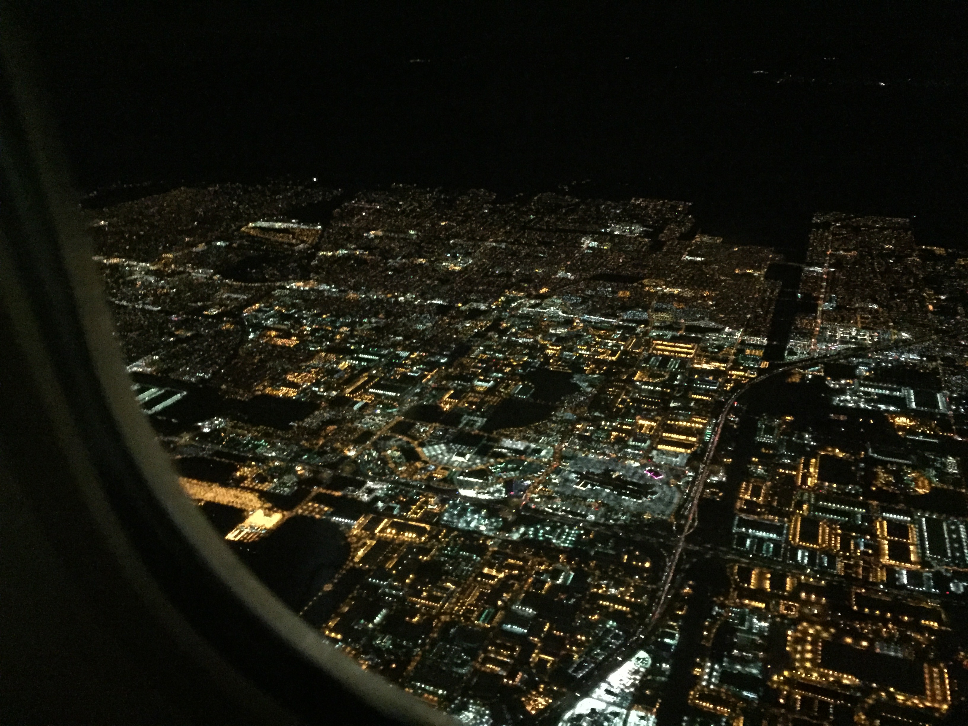 View of Los Angeles from plane, Flying, City View, Those Someday Goals