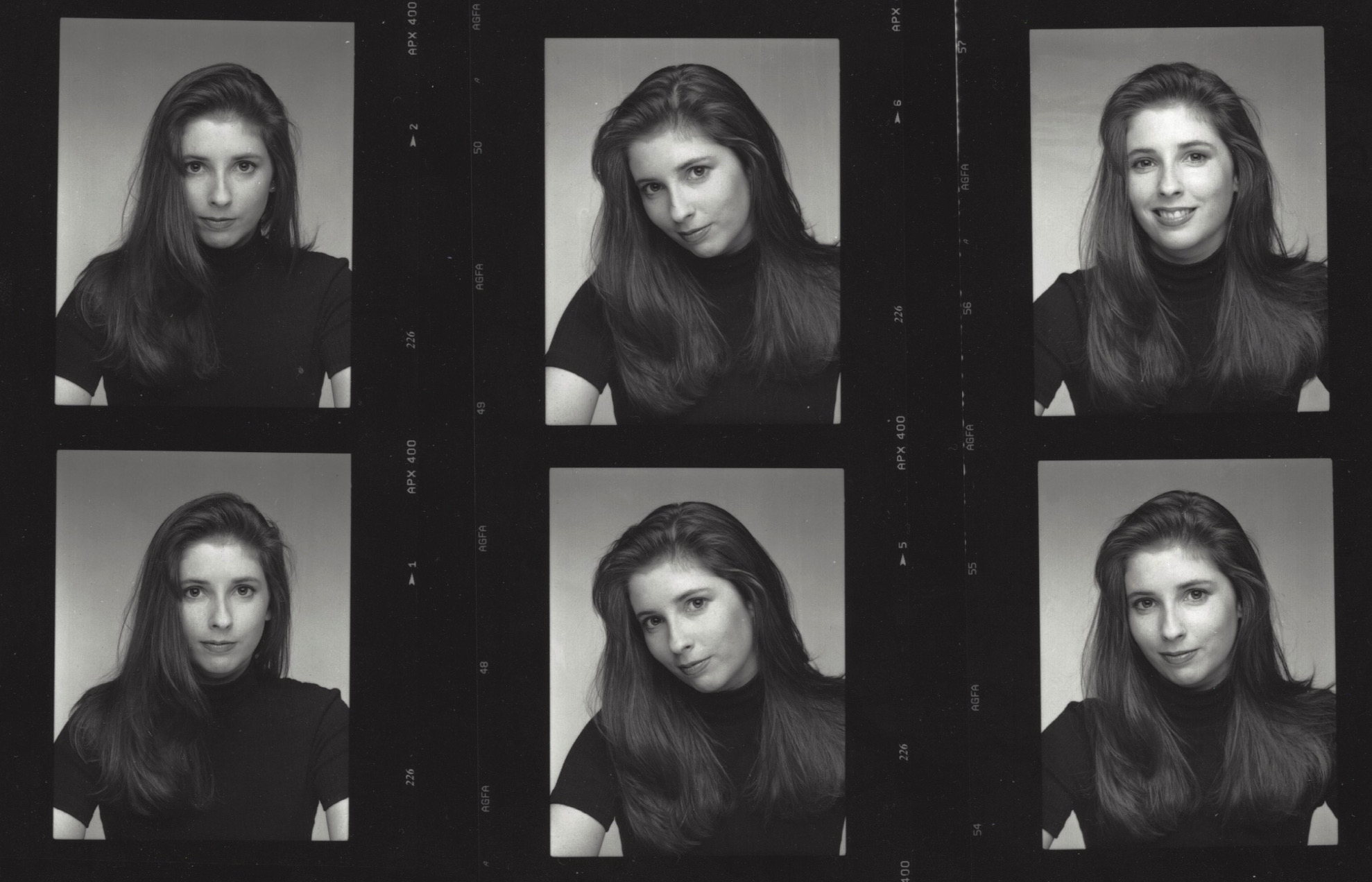 James J. Kriegsmann, Jr. Headshots, Patricia Steffy, Contact Sheet