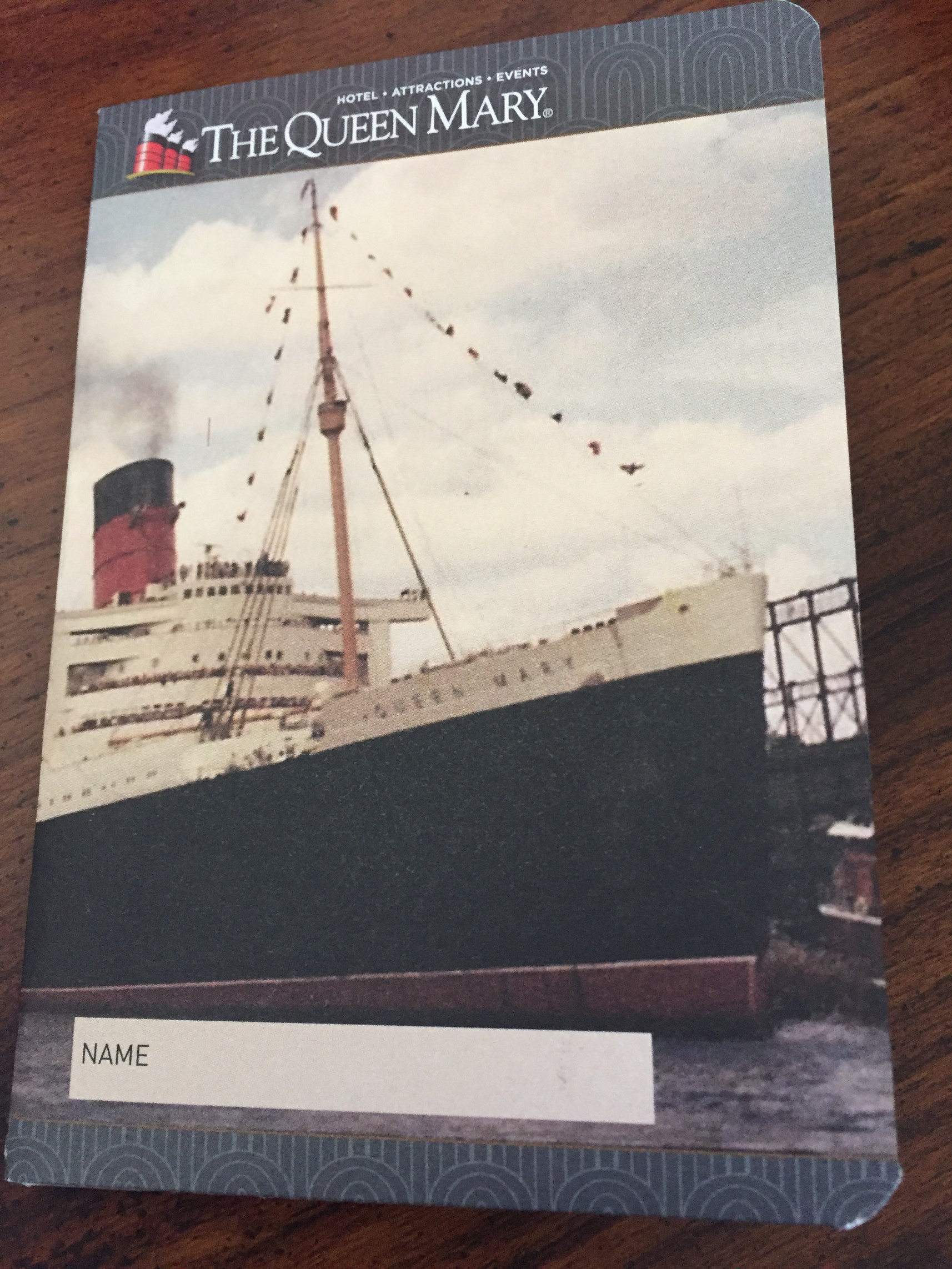 Queen Mary, passport, Long Beach, California