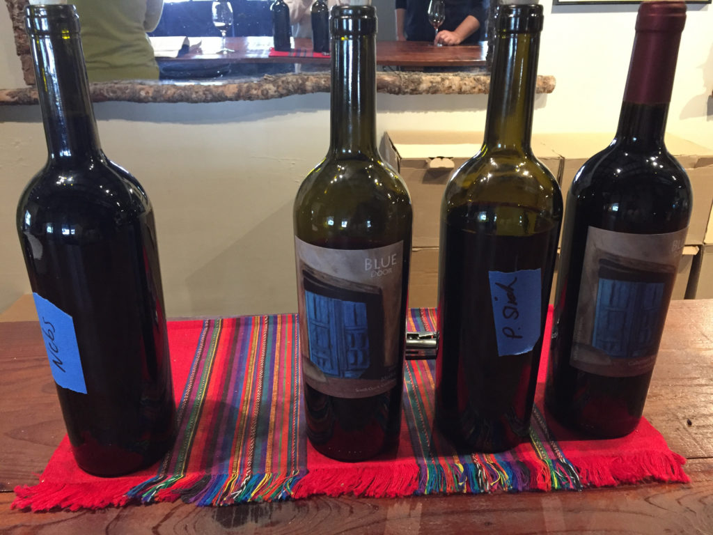 Blue Door Winery Julian, California, Tasting Room, Wines