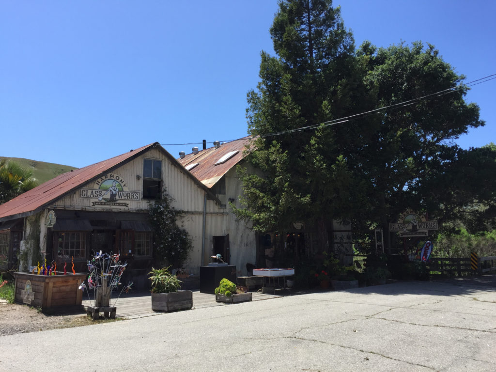 Harmony Glass Works, Harmony California Near Cambria Population Under 200