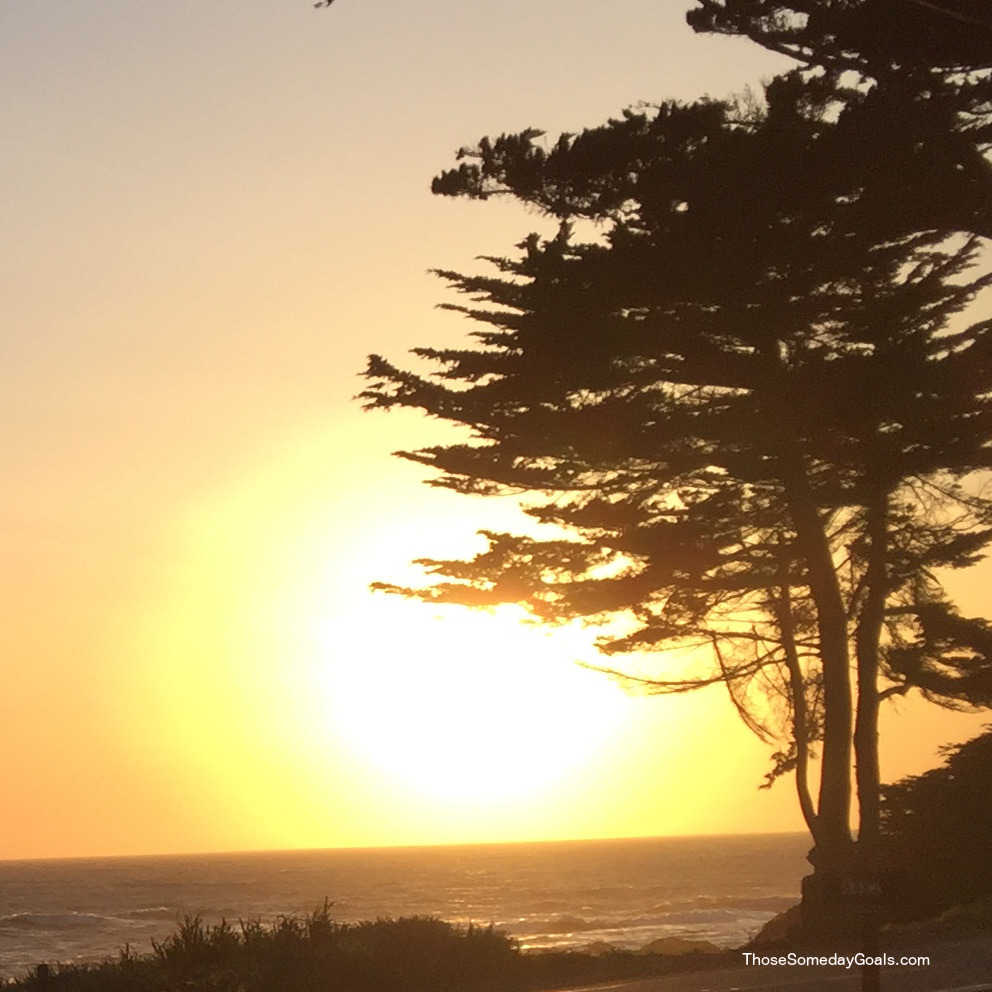 Sunset in Cambria, California