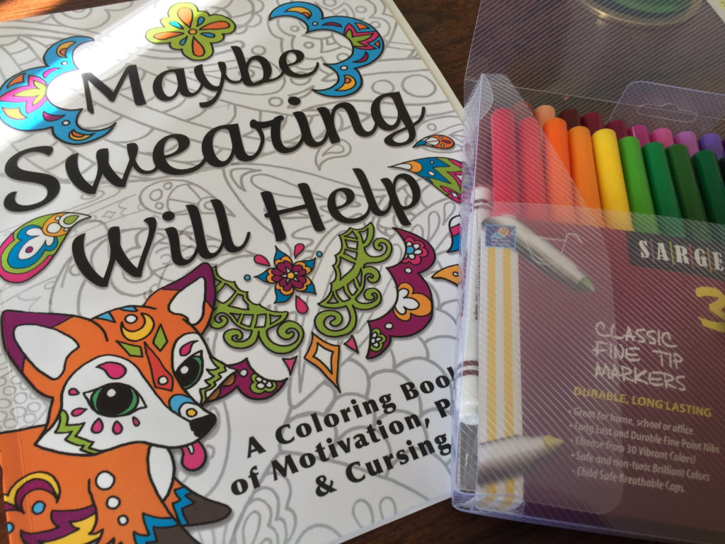 Adult Coloring Book Maybe Swearing Will Help