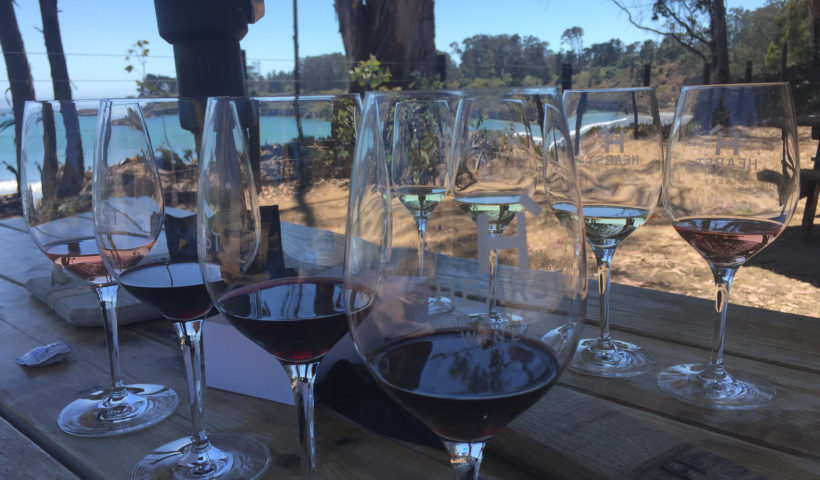 Wine flights, wine tasting by the sea, hearst ranch winery, sebastian's, central coast, road trip, those someday goals