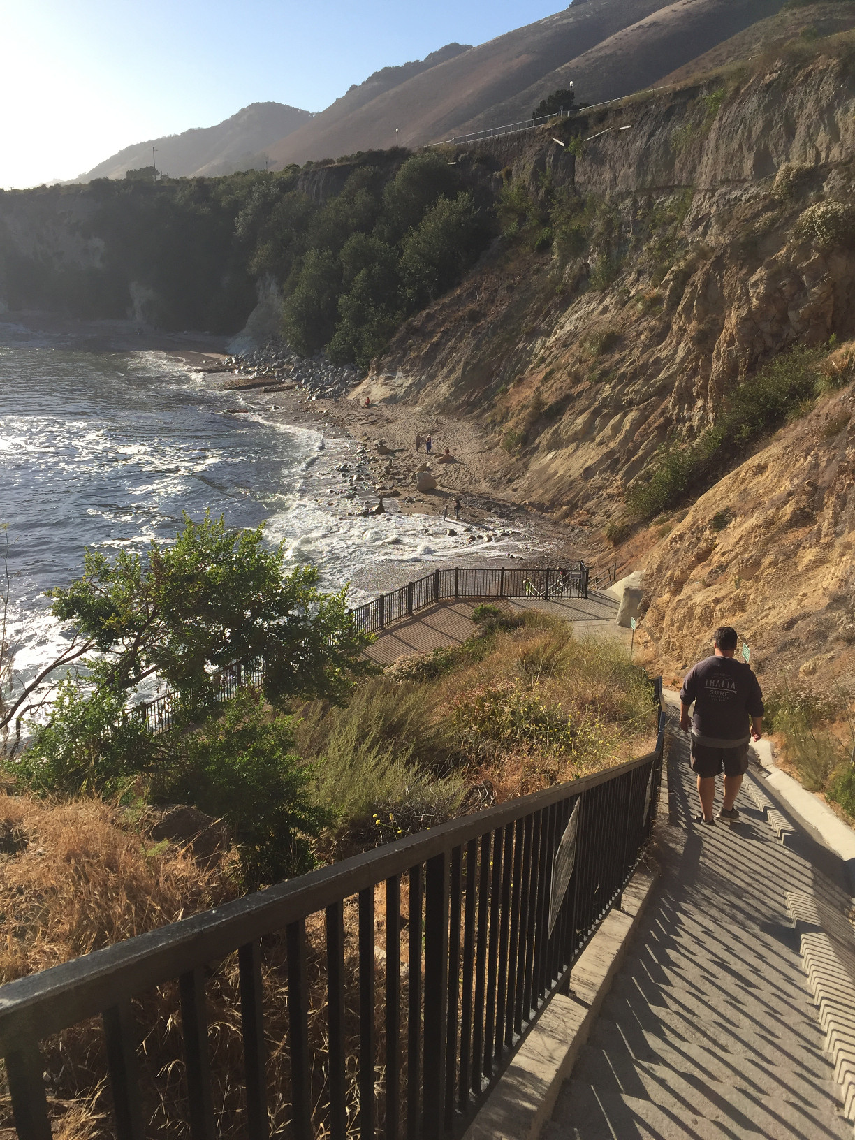 Dinosaur Caves Beach Cove Access Stairs