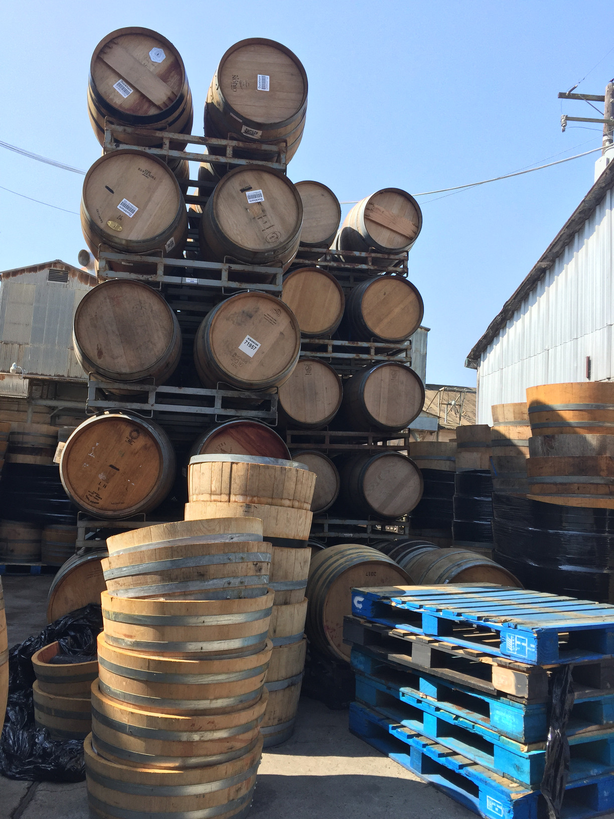 Quality Wine Barrels, large outdoor planters, garden planters, half barrels, Santa Maria, Those Someday Goals