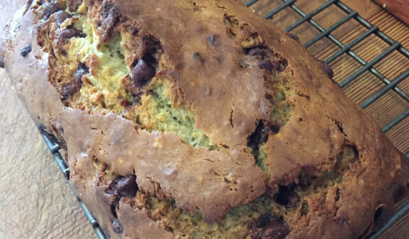 final banana chocolate chip bread loaf those someday goals