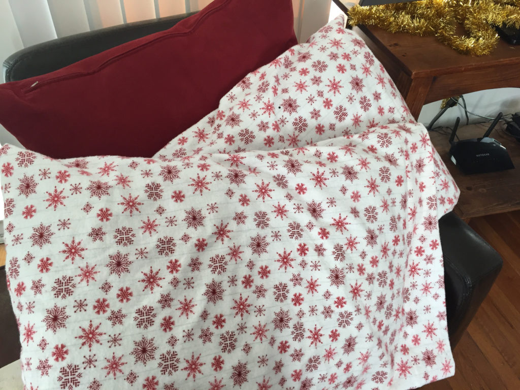 easy holiday winter decor ideas Final product flannel Christmas pillowcase cover those someday goals