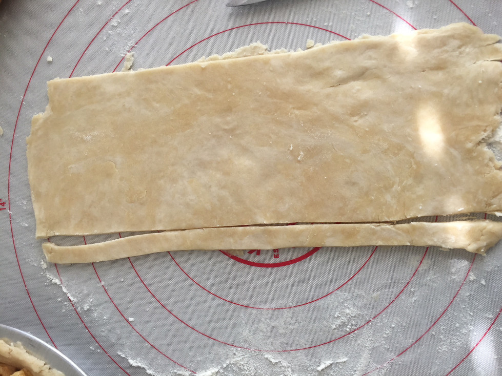 Cutting the lattice pie crust strips those someday goals