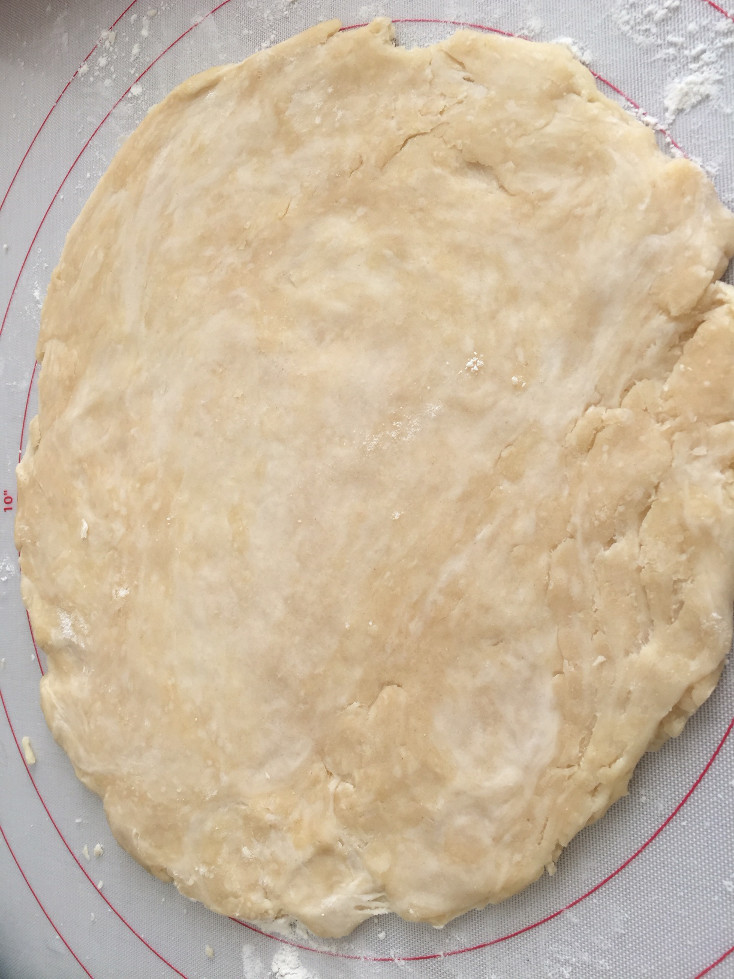 Rolled out pie pastry dough Flaky pie crust recipe those someday goals
