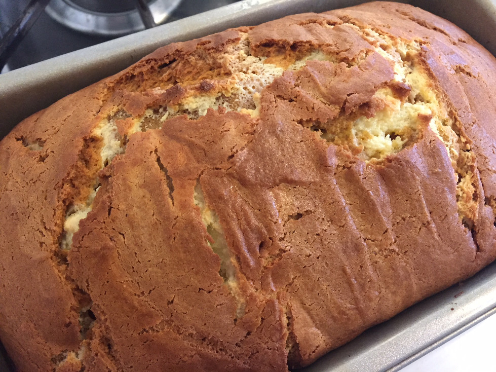 Just baked cooling Pumpkin Cream Cheese Bread Those Someday Goals