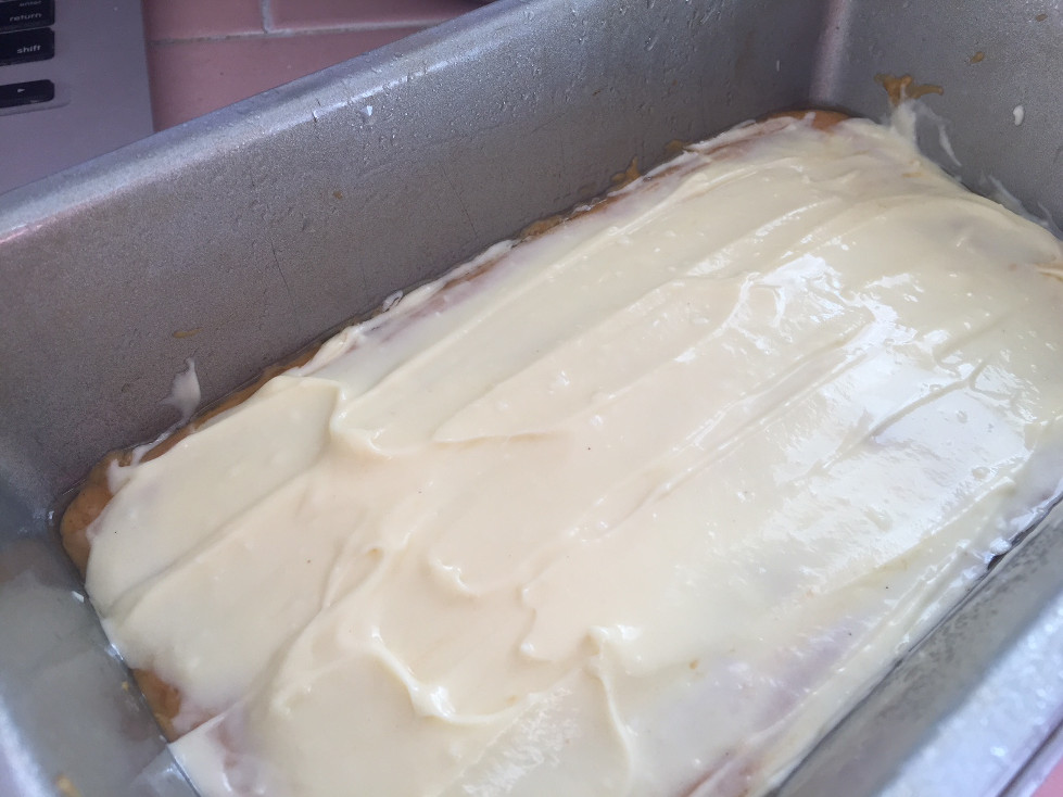 First cream cheese layer Pumpkin Cream Cheese Bread Recipe Baking Ideas Those Someday Goals