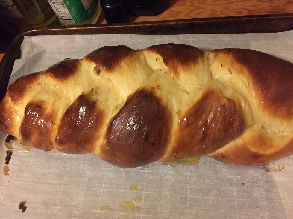 Adding the second egg wash Challah Bread Recipe Those Someday Goals