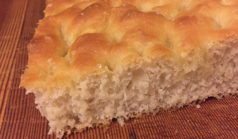 Interior Finished Focaccia Bread Recipe Rosemary Olive Oil Those Someday Goals Baking