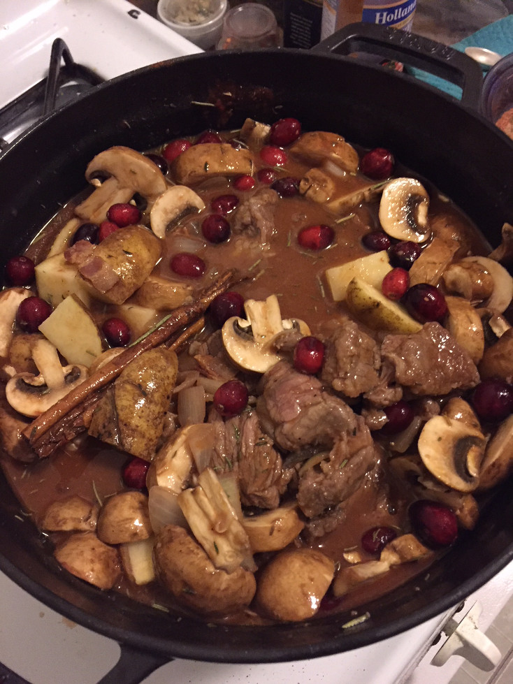 Ready to cook in the dutch oven Beef Stew Dutch Oven Recipe Winter Those Someday Goals