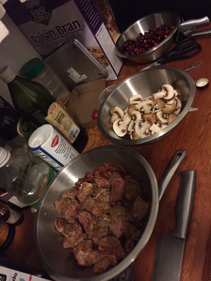 Ingredients Beef, Mushrooms, Cranberries, Beef Stew Dutch Oven Recipe Winter Those Someday Goals