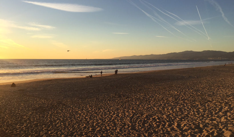 winter sunset Venice Beach Los Angeles California Those Someday Goals