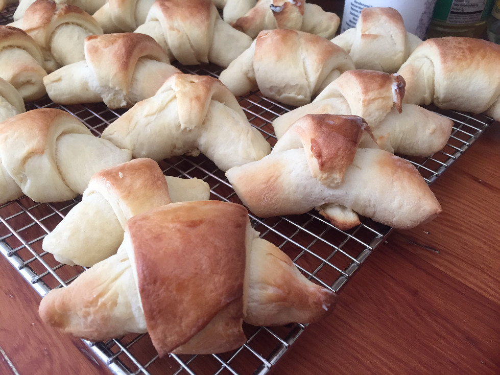 Crescent rolls cooling on a baking rack crescent rolls recipe baking Those Someday Goals