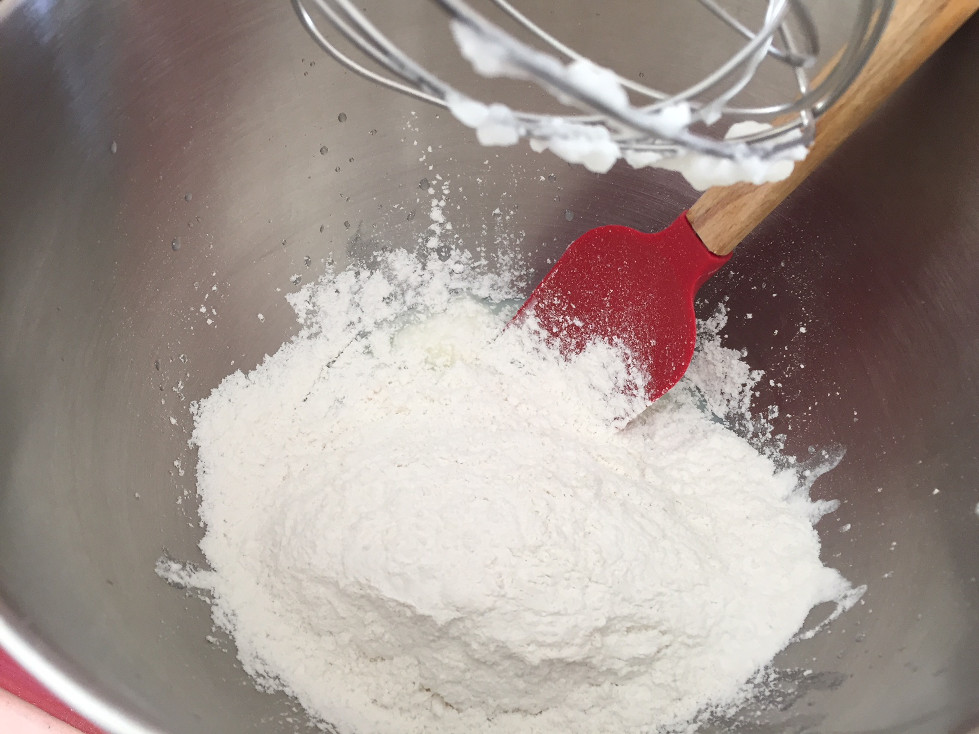 Adding sifted flour for crescent rolls recipe baking Those Someday Goals