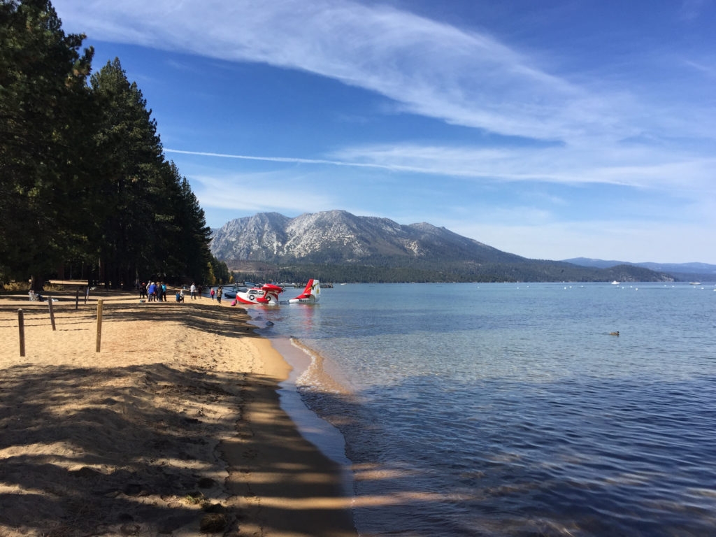 Sea plane at The Beacon South Lake Tahoe Travel Those Someday Goals