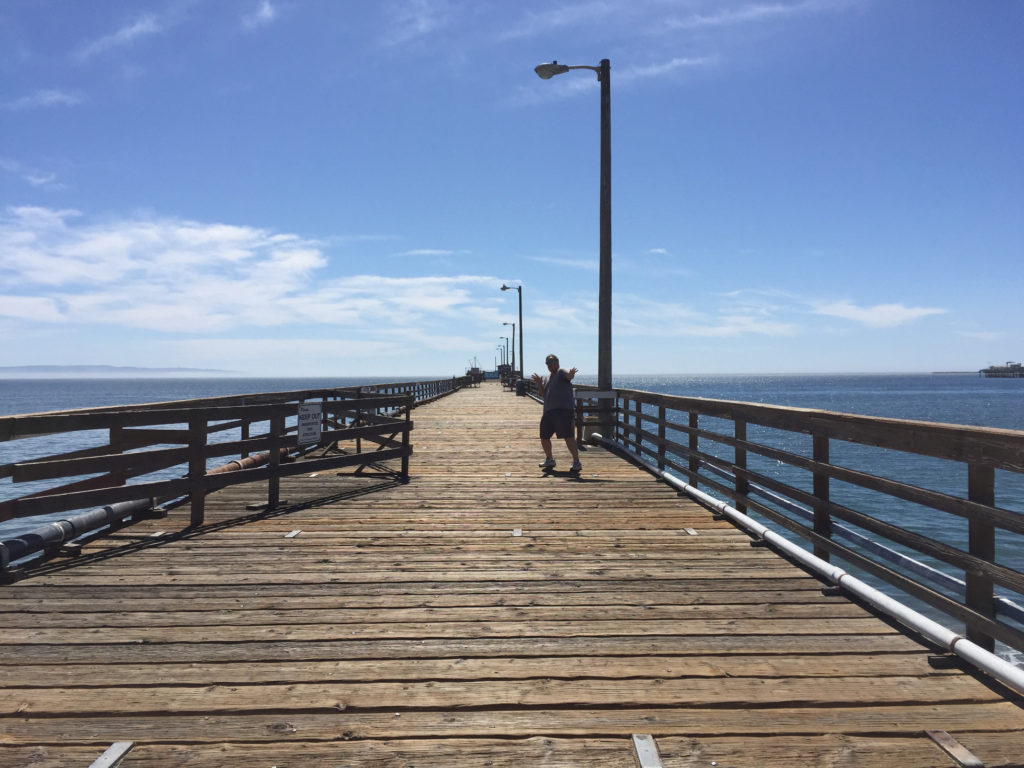 Andy on the pier Avila Beach California Pictures Those Someday Goals