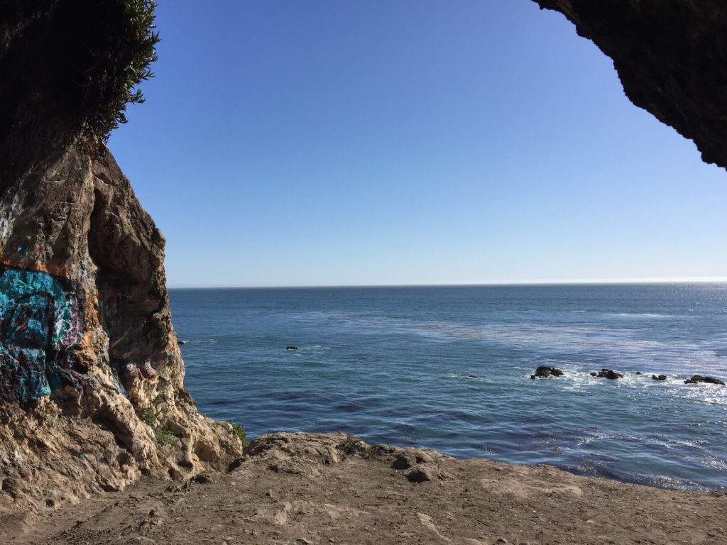 Leaving the Cave at Pirates Cove Beach Trail Avila Beach California Hike Those Someday Goals