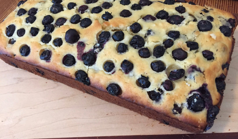 Cooling on a bread board Blueberry Lemon Bread Recipe baking Those Someday Goals