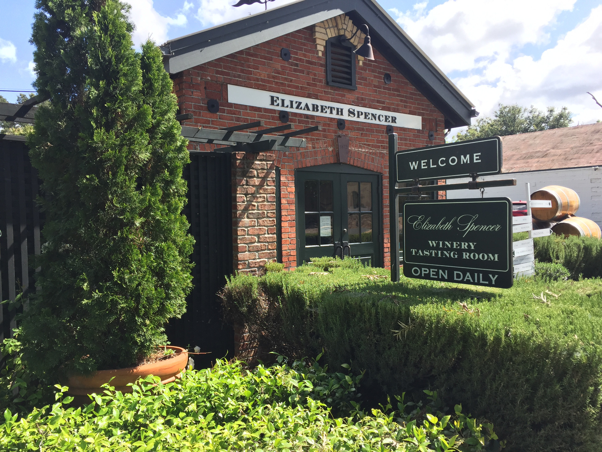 Napa Valley Winery Elizabeth Spencer Tasting Room Those Someday Goals