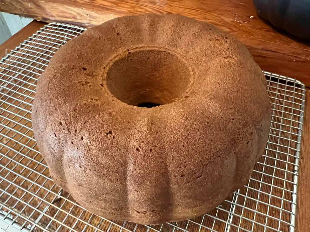 Cake cooling on the rack bundt cake recipe baking Those Someday Goals