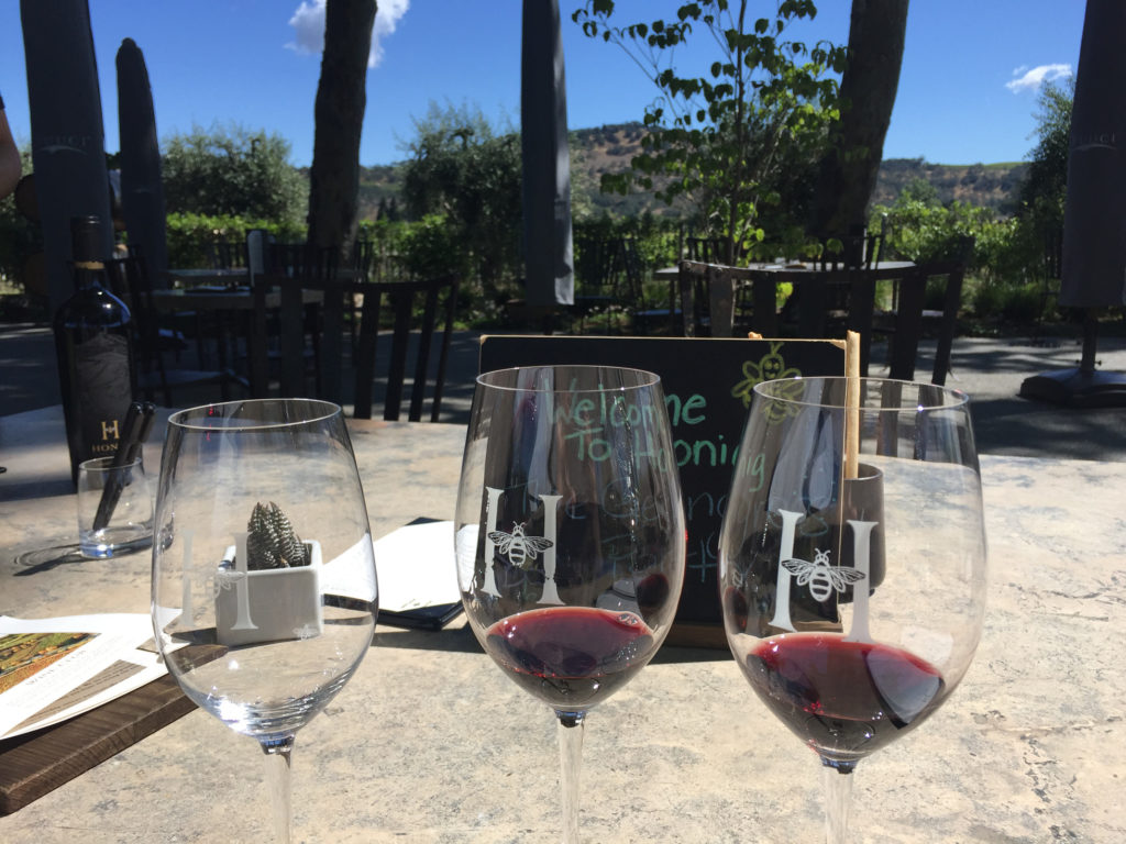 Red wines and rolling vineyards and hills Napa Valley Wine Honig Those Someday Goals