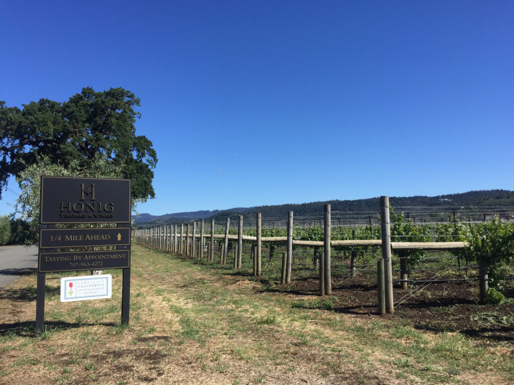 Napa Valley Wine Honig Welcome Sign Those Someday Goals