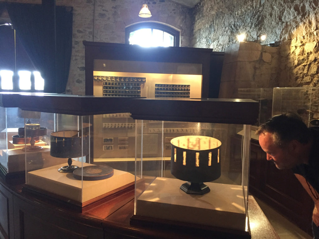 Andy and the zoetrope Inglenook Winery Museum Napa Valley Winery Those Someday Goals