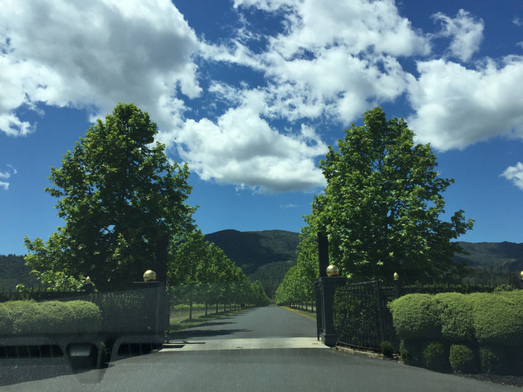 View of the entrance wine tasting Inglenook Winery Napa Valley Wineries Those Someday Goals