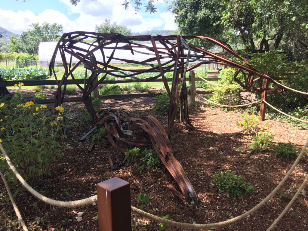 Napa Valley French Laundry Culinary Garden Horses Metal sculptures Those Someday Goals