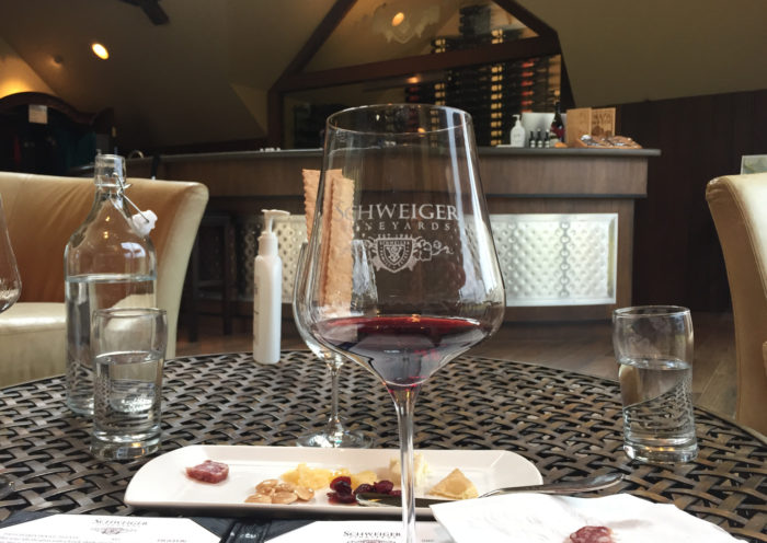 Cabernet and nibbles Napa Valley Schweiger Vineyard and Winery Those Someday Goals