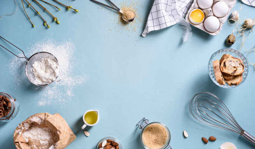 Cabinet Reorganization Storage Solution Shutterstock image of baking ingredients and supplies from Juliet_boo