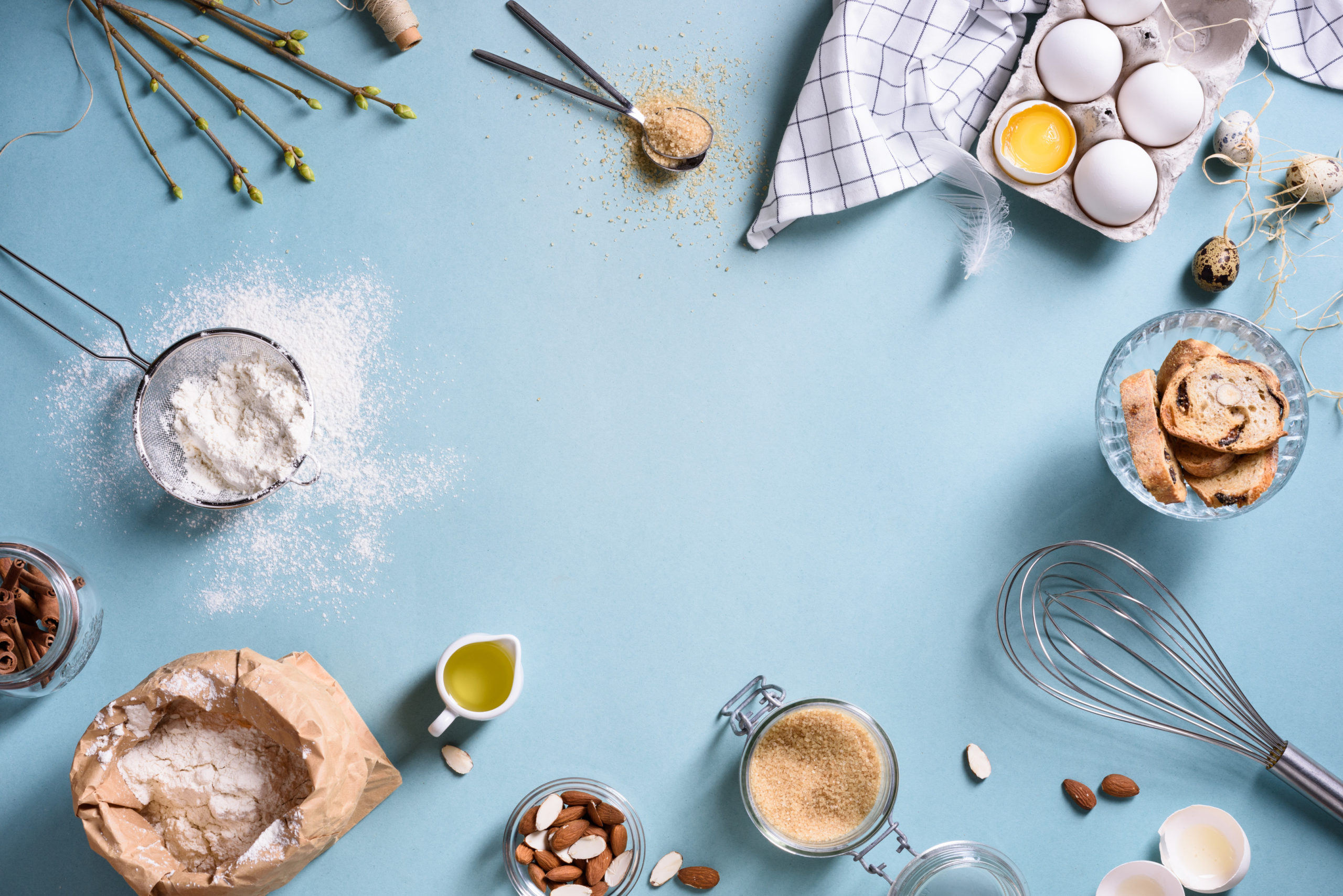 Cabinet Reorganization Storage Solution Shutterstock image of baking ingredients and supplies from Juliet_boo