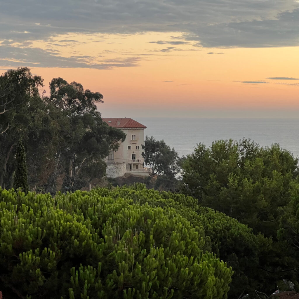 Getty Villa twilight sun set Pacific Ocean amphitheater outdoor Los Angeles theater Those Someday Goals