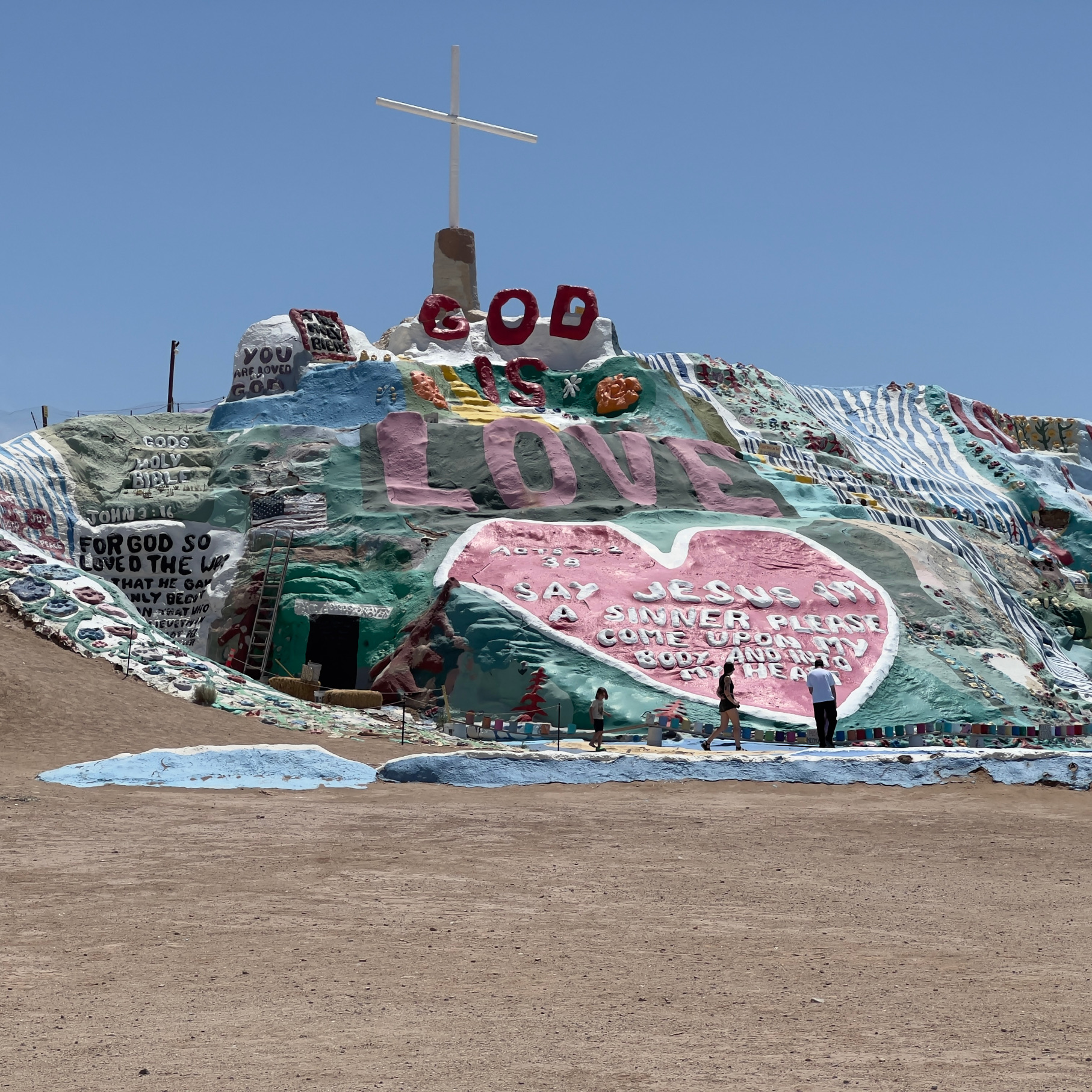 Art by Leonard C Knight Salvation Mountain approach Those Someday Goals